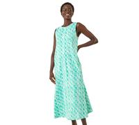 Geo Print Pocket Midi Dress Roman Mint 10