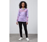 Geo Printed High Collar Sweatshirt Enorsia Purple 12