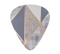 Geo Rose Gold,12 Pcs Guitar Pick,3 Different Thickness Plectrums for Acoustic Guitar Bass Ukulele (0.46mm 0.96mm 0.71mm)