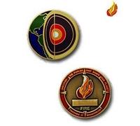 geo-versand Four Elements Micro Fire Elements Geocaching Geocoin TB Trackable Micro