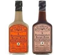Geo Watkins Sauce Set, Anchovy Sauce and Mushroom Ketchup, 190ml, 2 Pack