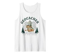Geocacher Find Hide Explore Adventure Design Tank Top