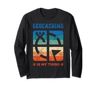 Geocacher Geocaching Supplies Kit Tools Trinkets Geocaching Long Sleeve T-Shirt