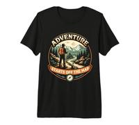 Geocaching Geocache Adventure Starts Off The Map Premium T-Shirt
