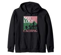 Geocaching Geocache Not Lost Just Caching Zip Hoodie