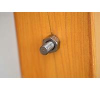 Geocaching Geocaching Logo Vert Black Magnetic Screw with Eck - Including Washer and Logstreifen Rite in the Rain - Secret Stash