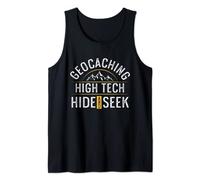 Geocaching High Tech Hide and Seek Geocacher Geocache Tank Top