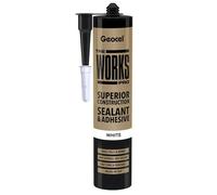Geocel The Works Pro Superior Construction Sealant & Adhesive White 290ml