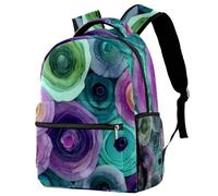 Geode Agate Stone Abstract Pattern Travel Backpack for Adults, School Laptop Rucksack with Adjustable Strap