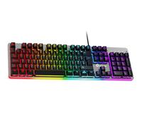 GEODMAER RGB Backlit Gaming Keyboard, 104 Keys Wired Gaming Keyboard, 8-Zone RGB Illumination, Metal Top Cover, Programmable Macro Full Size Gaming Keyboard for PC Laptop Mac Xbox
