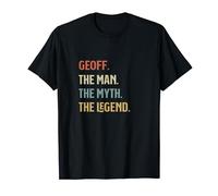 Geoff The Man Myth And Legend Funny Name Personalized T-Shirt