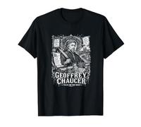 Geoffrey Chaucer Tales On The Nice Road Canterbury Value Graphic T-Shirt, Men, Black, L
