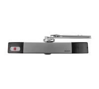 Geofire Agrippa Battery Operated Acoustic Free-Swing Fire Door Closer - Silver - Power Size EN 4 | Completely Wireless | Makes Opening Heavy Fire Doors Easy | Ideal for Care Homes & Hospitals