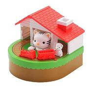 Geofray Piggy Bank for Kids, Electronic Cat House Coin Bank Cat & Mouse Money Bank Automatically Stealing Money Box Saving Box