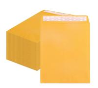 Geofun 12 x 15.5 Inch Manilla Envelopes with Peel & Seal Closure, Large Yellow Envelopes for Mailing Homemade Items, Legal Size Letters, 11 x 14 Documents, Tax Records, 100 Pack