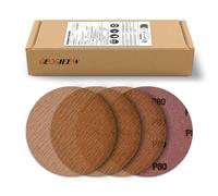 GEOGIEEW 45Pcs Mesh Sanding Discs 150mm, Hook and Loop Orbital Sander Sanding Discs, Assorted Grits 60, Round Sandpaper Sheets for Orbital Sander Wood Metal