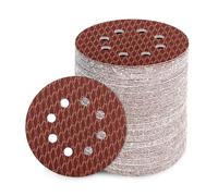 GEOGIEEW 90PCS 125mm Sanding Discs Pads, 5 Inch 8 Hole Hook and Loop 400 Grit Sandpaper for Wood for Random Orbital Sander