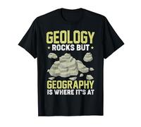 Geographer Funny Geology Rocks Geography Teacher Graphic T-Shirt