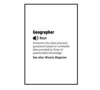 Geographer Notebook: A person with magical powers, Funny Geographer Definition Journal | 120, 6x9, Lined Blank Pages Notebook Gift For Accountant Man or Women