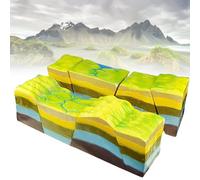 Geographic Teaching 3D Model, Development Model of Fault Structure and Folded Land, Geography Teaching Demonstration Equipment, for School Educational