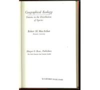 Geographical Ecology: Patterns in the Distribution of Species