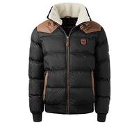 Geographical Norway Abraham Men's Winter Jacket Quilted Jacket Quilted Size S-5XL - Black, L