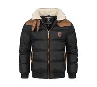 Geographical Norway Abramovitch Men - Warm Coat Fur Seasons Autumn Winter Spring - Men's Comfortable Jacket Long Sleeve Windproof Parka Style - Men (Black XL)