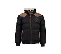 Geographical Norway Abramovitch Men Warm Winter Jacket Designer Men's Winter Quilted Jacket (Black M)