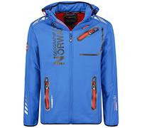 Geographical Norway Bilboquet Men - Men's Autumn Winter Warm Head Pass Parka - Waterproof Coat Waterproof Furry Hood - Windproof Jacket - Men (Black XXL)