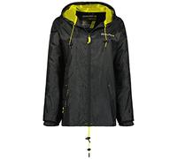 Geographical Norway Boat Lady - Women's Outdoor Windbreaker Jacket - Women's Long Sleeve Waterproof Jacket - Tactical Rain Jacket (Black L Size 3)