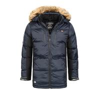 Geographical Norway Danone Men - Men's Autumn Winter Warm Coat Parka - Comfortable Men's Warm Coat Jacket - Long Sleeve Windbreaker Jacket - Men