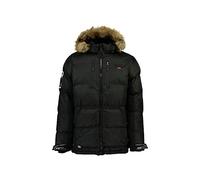 Geographical Norway Danone Men - Warm Quilted Down Jacket - Warm Winter Lining Men's Jacket - Windproof Long Sleeve Jacket - Lightweight Quality Fabric Padding, Black, XXXL