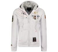 Geographical Norway Faero special men's hoodie jacket - White - Medium