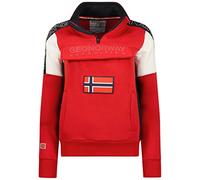 Geographical Norway Fagostino Lady - Women's Zip Hoodie Pockets - Sweatshirt Sweater Long Sleeve Warm Hoodie Jacket - Women's Season Spring Summer Fall Winter (Red S)