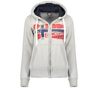Geographical Norway Gayto Lady - Women's Long Sweatshirt Hoodie - Women's Sweatshirt Casual Long Sleeve Warm - Women All Season Fall Winter Spring Summer (Light grey M)