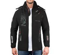 Geographical Norway GN-ROYAUTE Men's Softshell Parka Black, Black, S