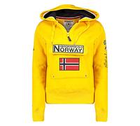 Geographical Norway Gymclass Lady - Women's Hoodies Zip Jumpers Pockets - Sweatshirt Sweater Long Sleeve Warm Top Jacket - Women's Clothes Spring Summer Autumn Winter Season (Mustard S)