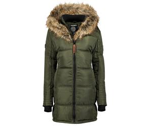 Geographical Norway Jacket Beautiful Lady Parka Khaki Woman