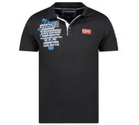 Geographical Norway Kancre Men - Men's Classic Polo Shirt - Cotton Short Sleeve Casual Button Down Polo Shirt Tops Regular Classic - Ideal Spring Summer (L)