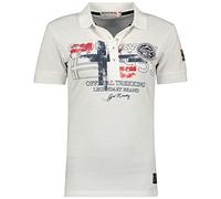 Geographical Norway Kerry Lady - Lady's Classic Polo Shirt - Cotton Short Sleeve Casual Button Down Polos - Casual Shirt Tops Regular Classic - Ideal Spring Summer Gift (White L)