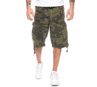 Geographical Norway Men's Cargo Shorts People - Kaki Camoflauge, 3XL