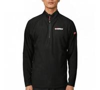 Geographical Norway Men's Fleece Jacket 1/4 Zip Black Men 233, Black, M