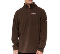 Geographical Norway Men's Fleece Jacket 1/4 Zip Brown Men 233, Brown, L