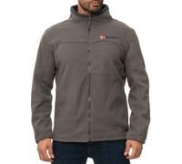 Geographical Norway Men's Fleece Jacket Hooded Comfort Zip Pockets Logo Patch