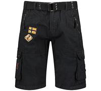 Geographical Norway Men's Paintball Bermuda Shorts, Noir, XL