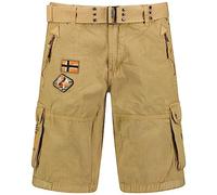 Geographical Norway Men's Paintball Bermuda Shorts, Beige, L