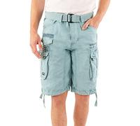 Geographical Norway Panoramique Men - Men's Casual Cotton Bermuda Shorts - Men's Comfortable Sport Cargo Shorts - Man All Seasons Spring Summer Autumn (Sky blue XXL)