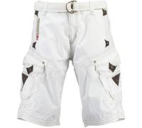 Geographical Norway Peanut Men Bermuda Shorts White
