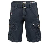 Geographical Norway Peanut Men - Men's Casual Cotton Bermuda Shorts - Men's Comfortable Sport Cargo Shorts - Man All Seasons Spring Summer Autumn (Marine Blue XXL)