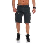 Geographical Norway Peanut Men - Men's Casual Cotton Bermuda Shorts - Men's Comfortable Sport Cargo Shorts - Man All Seasons Spring Summer Autumn (Blue XXL)